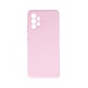 Samsung Galaxy A52 4G / 5G / A52s hátlap tok, szilikon, tok, velúr belső, pastel pink, SM-A525, SM-A526, SM-A528, matt, Silicone Case