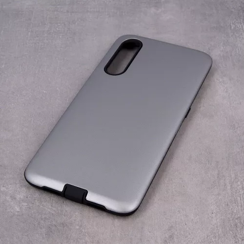 Xiaomi Redmi Note 10 4G / 10S ütésálló hátlap tok, TPU tok, ezüst, Defender Smooth