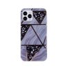 Geometric Marmur iPhone 7 / 8 / SE 2020 / SE 2022 (4,7") "graphite" kemény hátlap tok