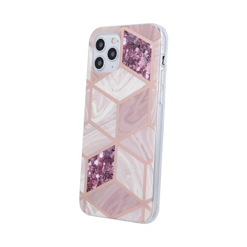 Samsung Galaxy A51 4G hátlap tok, TPU tok, márvány mintás, SM-A515, Geometric Marmur Heather