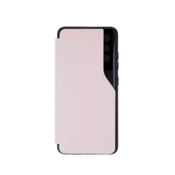   Smart view TPU Samsung A02S világos rózsaszín okos könyvtok SM-A025
