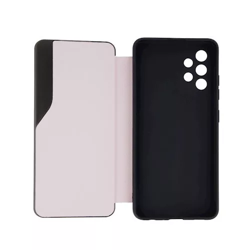 Smart view TPU Samsung A02S világos rózsaszín okos könyvtok SM-A025