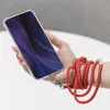 Univerzális telefontok nyakpánt, piros, 1,5m
