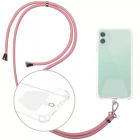 Univerzális telefontok nyakpánt, rózsaszín, 1,5m