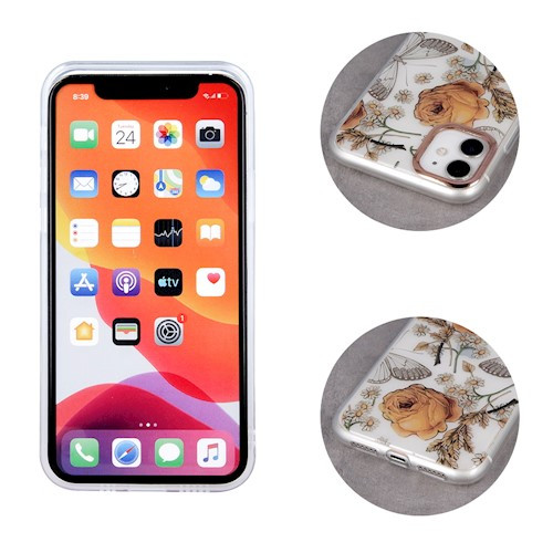 Samsung Galaxy A72 4G/5G hátlap tok, TPU tok, rózsa mintás, SM-A725, SM-A726, Ultra Trendy Roses