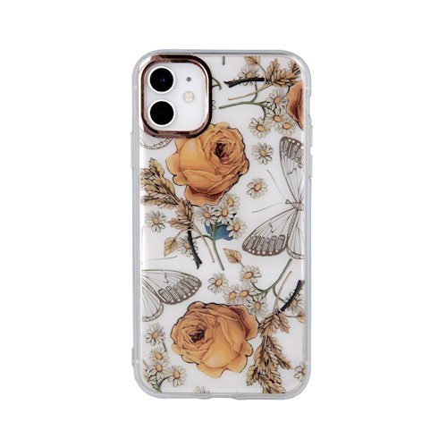 Xiaomi Redmi 9T hátlap tok, TPU tok, rózsa mintás, Ultra Trendy Roses