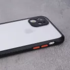 Samsung Galaxy A22 4G ütésálló hátlap tok, PC / TPU, átlátszó/fekete, SM-A225, Defender Hybrid
