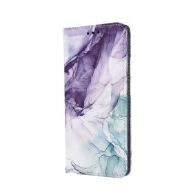   iPhone 13 Pro (6,1") telefon tok, könyvtok, oldalra nyíló tok, mágnesesen záródó, márvány mintás, Smart Trendy Marble 5