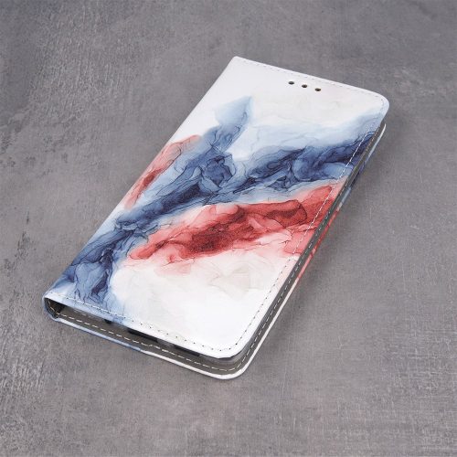 Samsung A225 Galaxy A22 4G telefon tok, könyvtok, oldalra nyíló tok, mágnesesen záródó, márvány mintás, Smart Trendy Marble 9