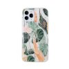 iPhone 13 Pro (6,1") hátlap tok, TPU tok, mintás, Gold Glam Flowerbed