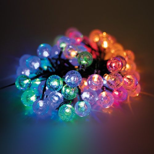 LED kristályos fényfüzér 100 gömbbel, 10M, több színű, Forever Light CB101