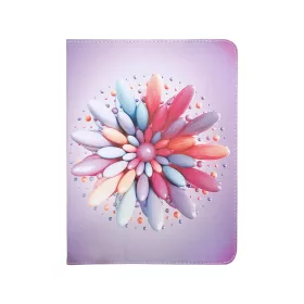  Univerzális tablet könyvtok, mintás, 9"-10", Flower