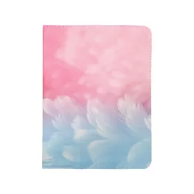   Univerzális tablet könyvtok, mintás, 9"-10", Light feather