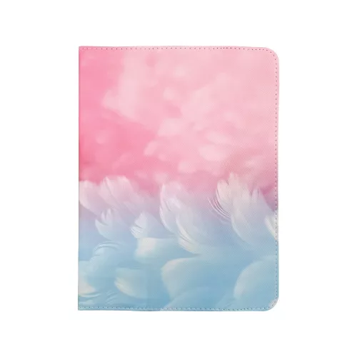 Univerzális tablet könyvtok, mintás, 9"-10", Light feather