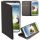 Samsung Galaxy M52 telefon tok, könyvtok, oldalra nyíló tok, mágnesesen záródó, SM-M526, fekete