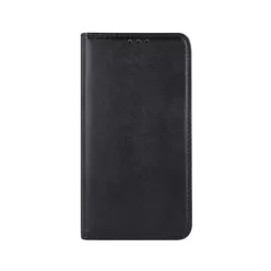   Samsung Galaxy S22 Plus telefon tok, könyvtok, notesz tok, oldalra nyíló tok, mágnesesen záródó, SM-S906, fekete, Smart Magnetic