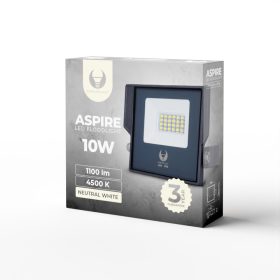   Led fényszóró, természetes fehér fény, 4500K, 1100lm, 10W, IP66, Forever Light Aspire
