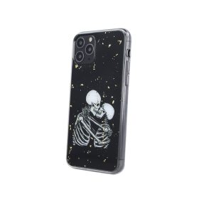   Realme 7i szilikon tok, hátlap tok, TPU tok, fekete, Romantic Skeletons 1