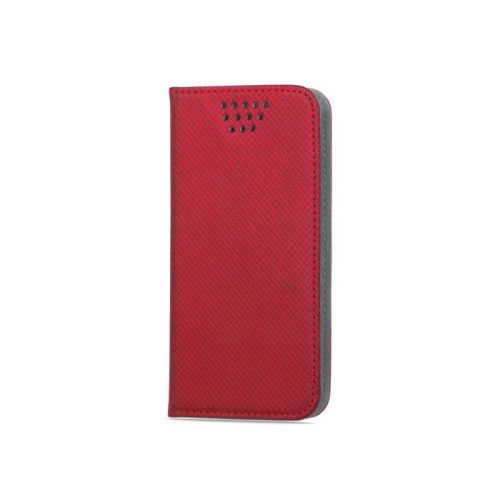 Smart univerzális 6,1"-6,7" 79x167mm piros mágneses ragasztós könyvtok