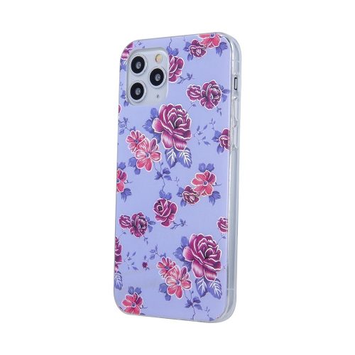 iPhone 13 Pro (6,1") hátlap tok, szilikon tok, TPU tok, Flowers 2 mintás, Ultra Trendy