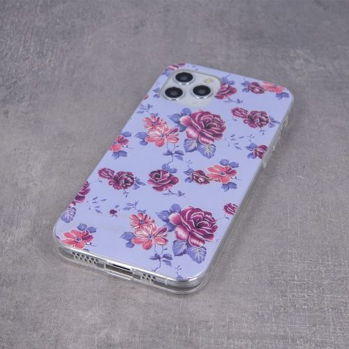Motorola Moto E20 4G hátlap tok, TPU tok, virág mintás, Ultra Trendy Flowers 2