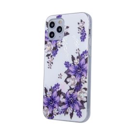   Samsung Galaxy A03s hátlap tok, TPU tok, virág mintás, SM-A037, Ultra Trendy Flowers 3