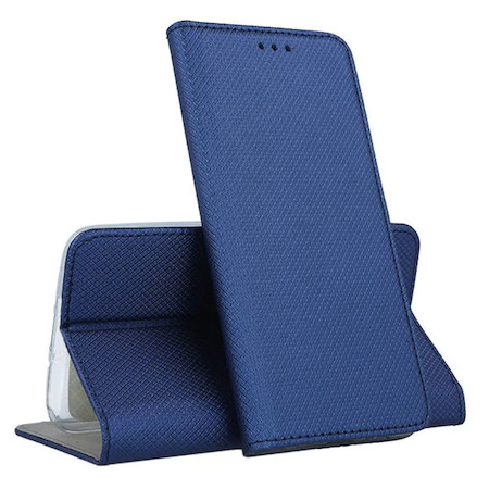Samsung Galaxy A23 4G / 5G telefon tok, könyvtok, oldalra nyíló tok, mágnesesen záródó, SM-A235, SM-A236, kék