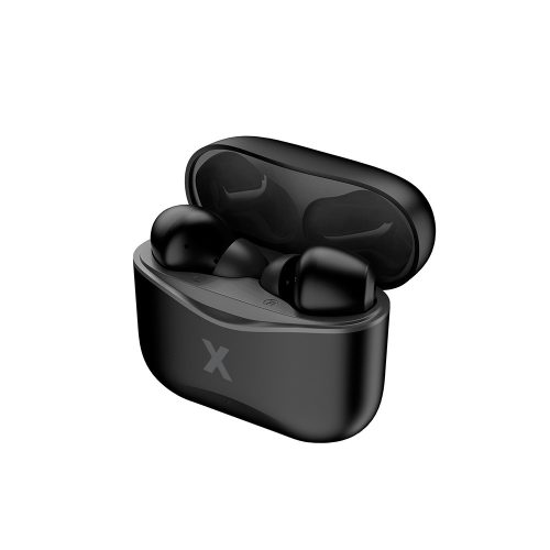 Stereo bluetooth headset töltőtokkal, TWS, fekete, Maxlife MXBE-01