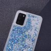 Samsung Galaxy A53 folyékony csillámos szilikon tok, hátlap tok, kék, SM-A536, Liquid Sparkle