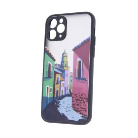   iPhone 11 Pro (5,8") hátlap tok, TPU tok, fekete, Ultra Trendy City 4