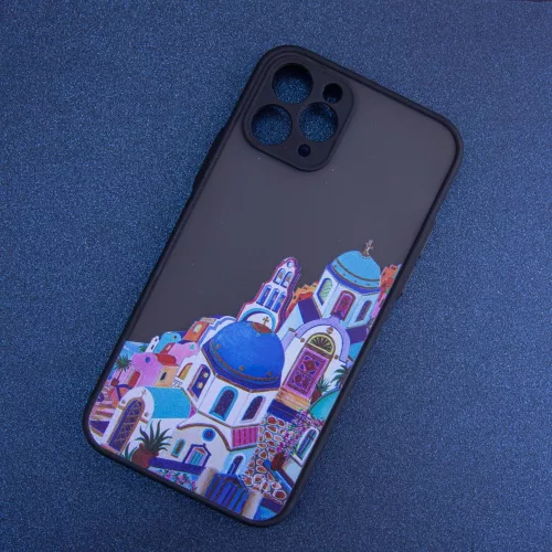 iPhone 13 Pro Max (6,7") hátlap tok, TPU tok, fekete, Ultra Trendy City 2