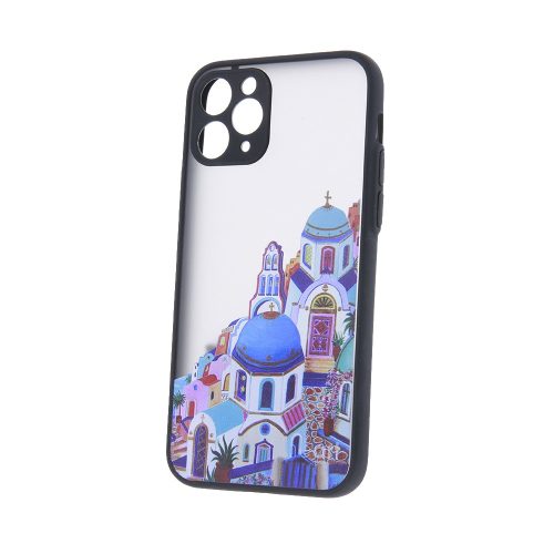 iPhone 13 Mini (5.4") hátlap tok, TPU tok, fekete, Ultra Trendy City 2