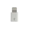 iPhone 8pin - micro usb adapter fehér