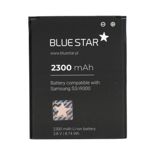 BlueStar Samsung i9300 Galaxy S3 EB-L1G6LLU utángyártott akkumulátor 2300mAh