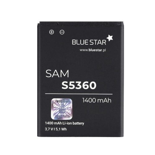 BlueStar Samsung Galaxy Y (S5360) / Wave Y (S5380) EB454357VU utángyártott akkumulátor 1400mAh