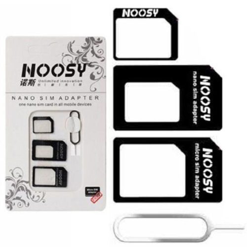 NOOSY fekete NANO MICRO SIM ADAPTER 3in1