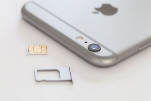 iPhone 6S (4,7") ezüst (silver) sim tálca