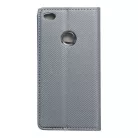 Huawei P8 Lite 2017 P9 Lite 2017 telefon tok, könyvtok, oldalra nyíló tok, mágnesesen záródó, szürke, Smart Magnet