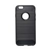 iPhone 6 / 6S (4,7") szilikon tok, fekete, Carbon fiber