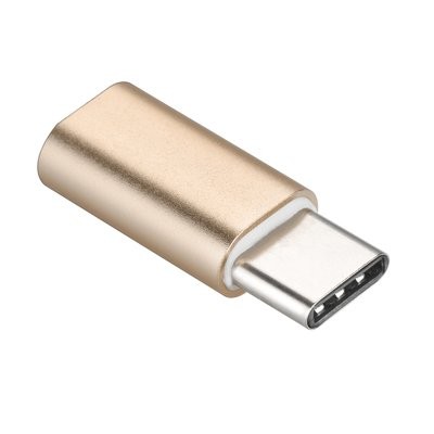 Micro usb Type-C adapter arany