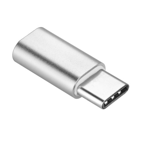 Micro usb Type-C adapter ezüst