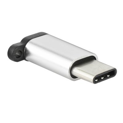 Micro usb Type-C adapter ezüst