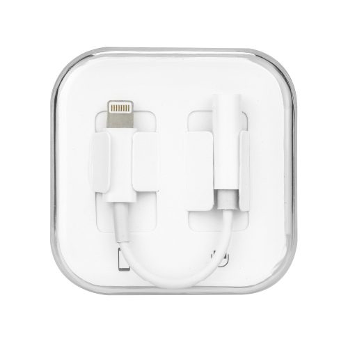 iPhone 8pin - Jack 3,5mm audio adapter fehér