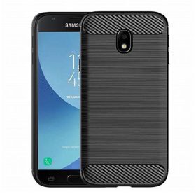   Samsung Galaxy J7 2016 szilikon tok, fekete, SM-J710, Carbon fiber