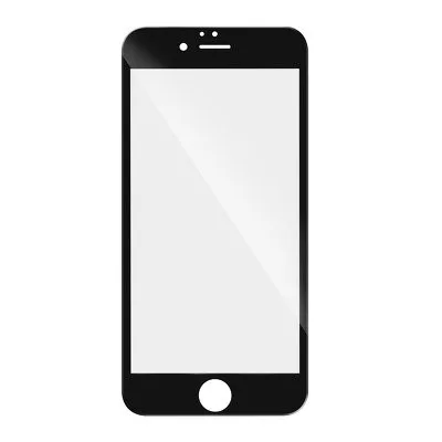 iPhone 7 / 8 / SE 2020 / SE 2022 (4,7") előlapi üvegfólia, edzett, hajlított, fekete keret, 9H, 5D Full Glue
