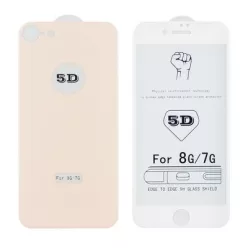   Full glue iPhone 8 Plus (5,5") rose gold hajlított 5D előlapi + hátlapi üvegfólia