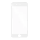 Samsung Galaxy J7 2017 előlapi üvegfólia, edzett, hajlított, fehér keret, SM-J730, 5D Full Glue