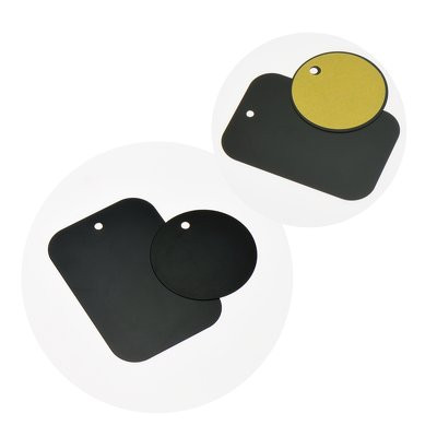 Fém lap mágneses tartóhoz, fekete