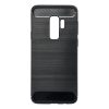 Samsung Galaxy S9 Plus szilikon tok, fekete, SM-G965, Carbon fiber