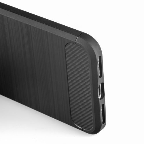 Samsung Galaxy S9 Plus szilikon tok, fekete, SM-G965, Carbon fiber